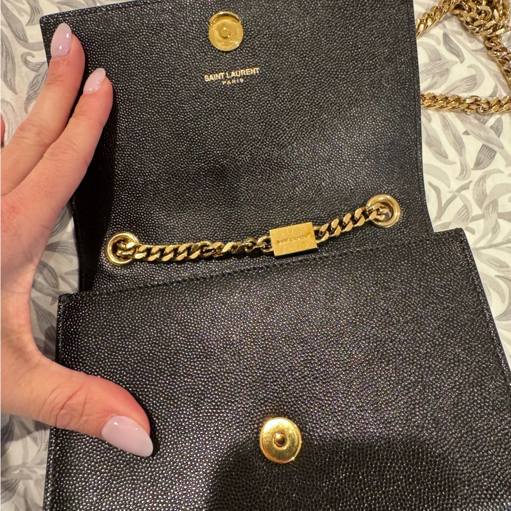 YSL black bag with gold chain - Picture 5 of 9